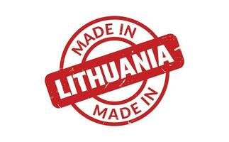 Made In Lithuania Rubber Stamp vector