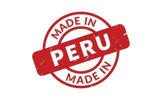 Made In Peru Rubber Stamp vector