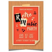 Retro style party poster with vinyls records 1934616 Vector Art at Vecteezy