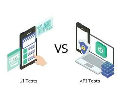 UI testing is testing between users while  API testing is testing between backend or server side of the application vector