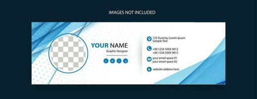 email footer template design for business promotional vector