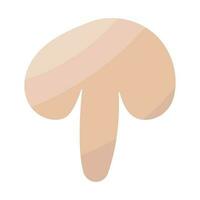 mushroom vegetable piece food vegan icon element vector