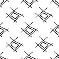 boho icon doodle line pattern black white vector