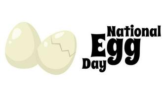 National Egg Day, idea for poster, banner, flyer or menu design vector