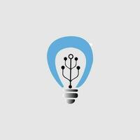 Light bulb icon vector