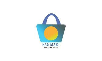 Shopping bag icon in supermarket, for shop vector