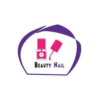 Nail health and care center vector