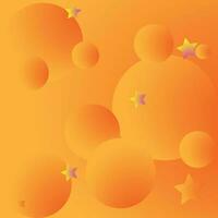 Abstract background with golden bubbles vector