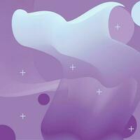 Abstract background with wave and bubble style vector