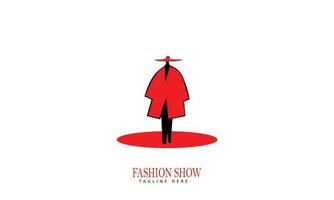 fashion logo red color, on white background vector