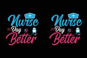 Nurse t shirt design vector