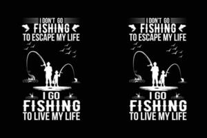 Fishing T-Shirt Design vector