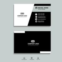 Business card set creative and clean business card template vector