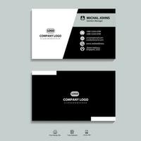 Business card set creative and clean business card template vector