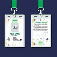 vector abstract id cards template concept