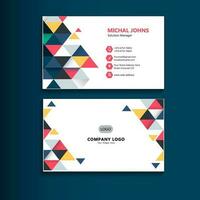 Business card set creative and clean business card template vector