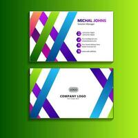 Business card set creative and clean business card template vector