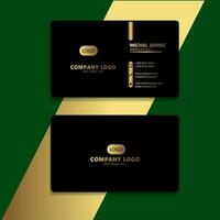 profesional elegante oro frustrar moderno negocio tarjeta modelo vector