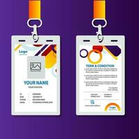 vector abstract id cards template concept