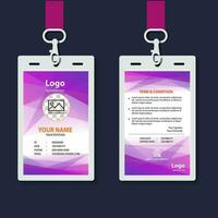 vector abstract id cards template concept