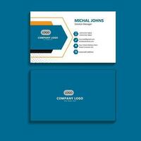 Business card set creative and clean business card template vector