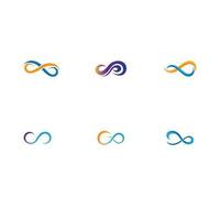 infinity logo and symbol vector