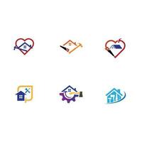 House repair logo images illustration design vector