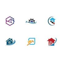 House repair logo images illustration design vector