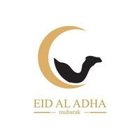 illustration vector graphic of eid al adha logo design