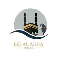 illustration vector graphic of eid al adha logo design