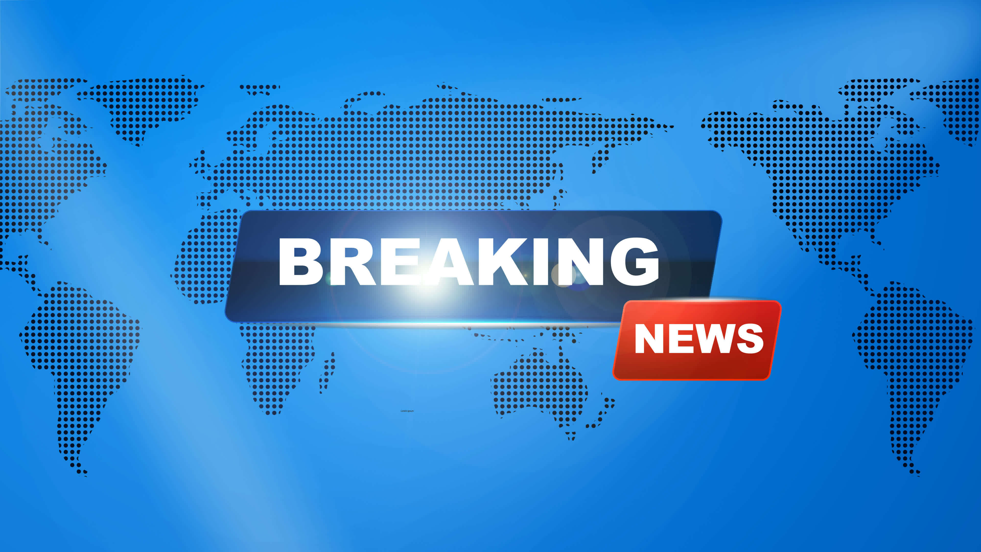 Breaking News intro Template animation moving digital world Map live