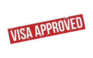 Visa Approved Rubber Stamp Seal Vector