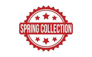 Red Spring Collection Rubber Stamp Seal Vector