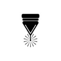 The illustration consists of a laser cutting vector