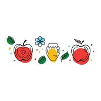 Happy hashanah Vector icon design illustration