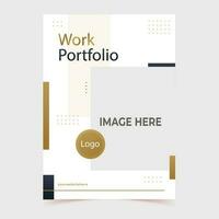 Corporate landscape company profile brochure design template or multipage landscape brochure design vector, book cover vector