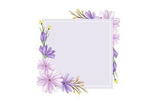 flower frame design art illustration vector