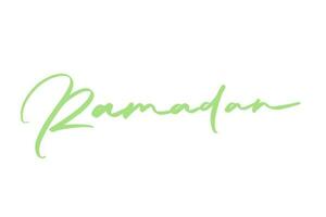 ramadan lettering signature art illustration vector