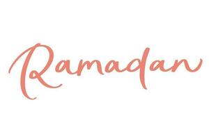 ramadan lettering signature art illustration vector