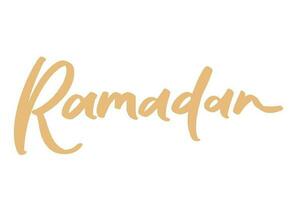 ramadhan letras firma Arte ilustración vector