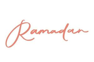 ramadan lettering art illustration vector