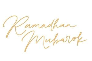 ramadhan letras firma Arte ilustración vector