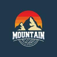 Mountain Logo, Nature Landscape Vector, Premium Elegant Simple Design, Illustration Symbol Template Icon vector