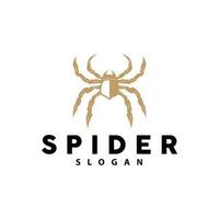 Spider Logo, Insect Animal Vector, Premium Vintage Design, Icon Template Symbol vector