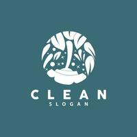 Cleaning Logo, Vector Cleaning Clean Service, Simple Minimalist Design, Icon Symbol Illustration