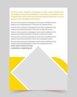 flyer set, corporate, annual report, poster, design templates, Set of yellow brochure, company profile, business book, magazine, presentation, portfolio vector