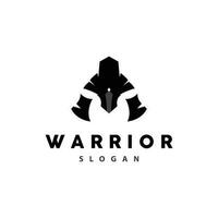 espartano logo, vector silueta guerrero Caballero soldado griego, sencillo minimalista elegante producto marca diseño