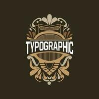 Vector Decorative Vintage Typography Elements, Greeting Card Design, Fancy Ornament Calligraphic Invitation, Retro Style Ribbon Labels And Badges