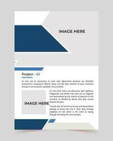 Brochure creative design, Multipurpose template with cover, Vertical a4 format, back and inside pages, Trendy minimalist flat geometric design, flyer design, book cover vector