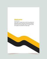 Brochure creative design, Vertical a4 format, book cover, flyer design, Multipurpose template with cover, Trendy minimalist flat geometric design, back and inside pages, company profile, vector